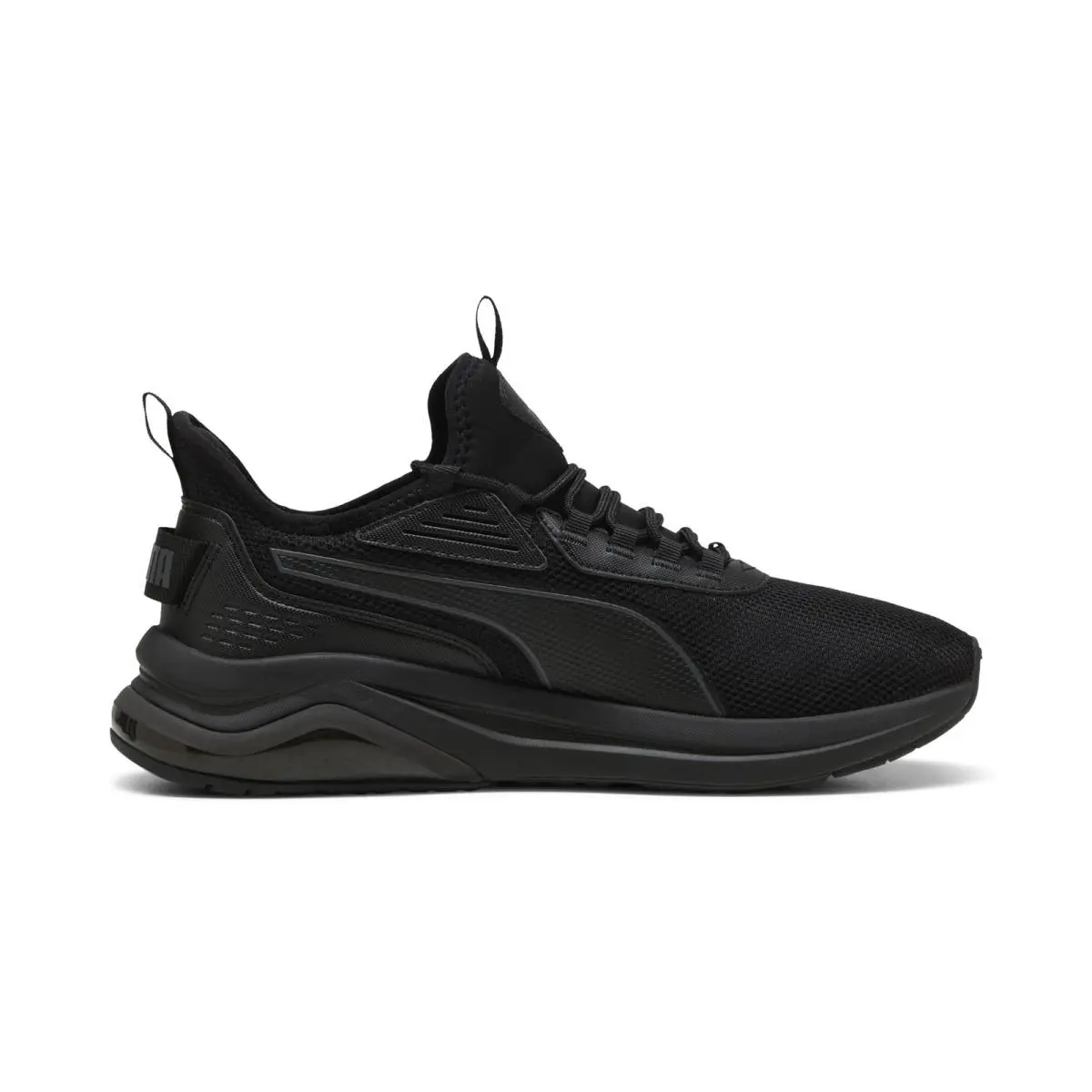 Amplifier 39686707 Mens Black Mesh Lace Up Lifestyle Sneakers Shoes by Puma