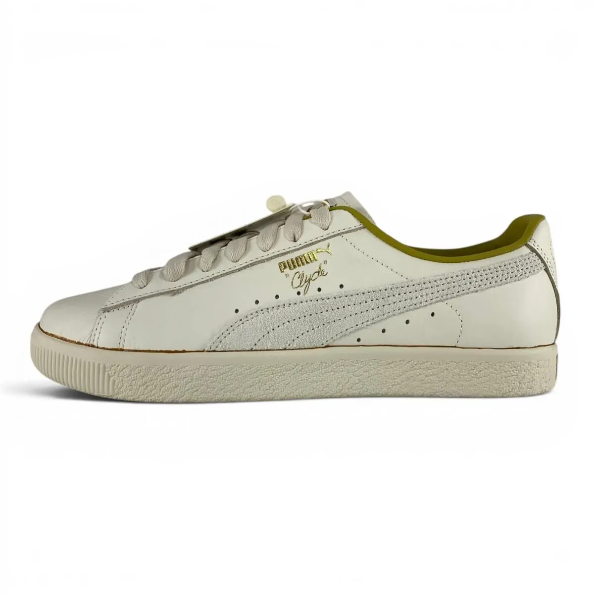 Puma Clyde The Never Worn 4 Frosted Ivory Men`s Shoes Sneakers 398702-01