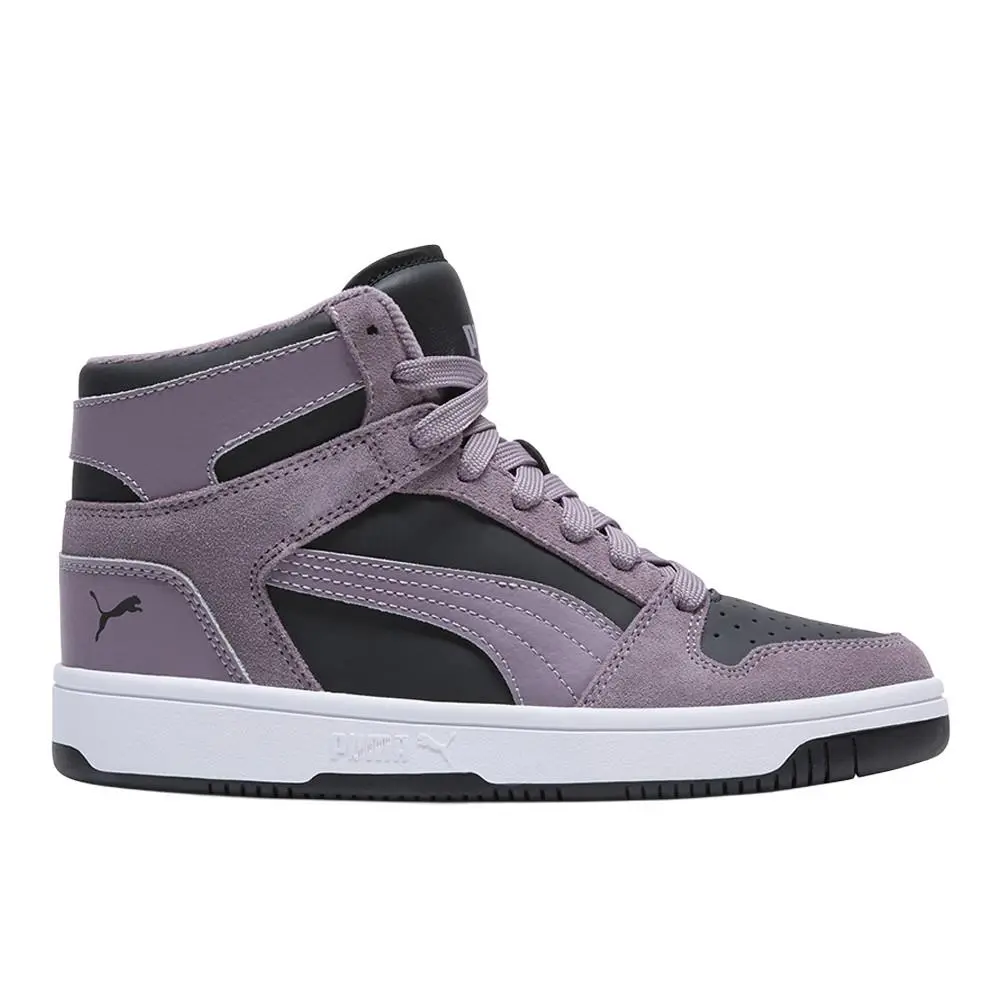 Rebound Layup Marshmallow Lace Up Womens Black Sneakers Casual Shoes 39678 by Puma