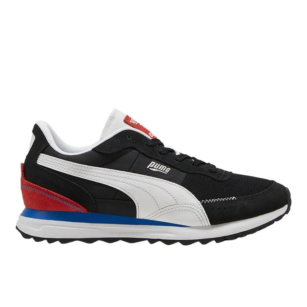 Road Rider Suede Lace Up Mens Black Sneakers Casual Shoes 39737702 by Puma