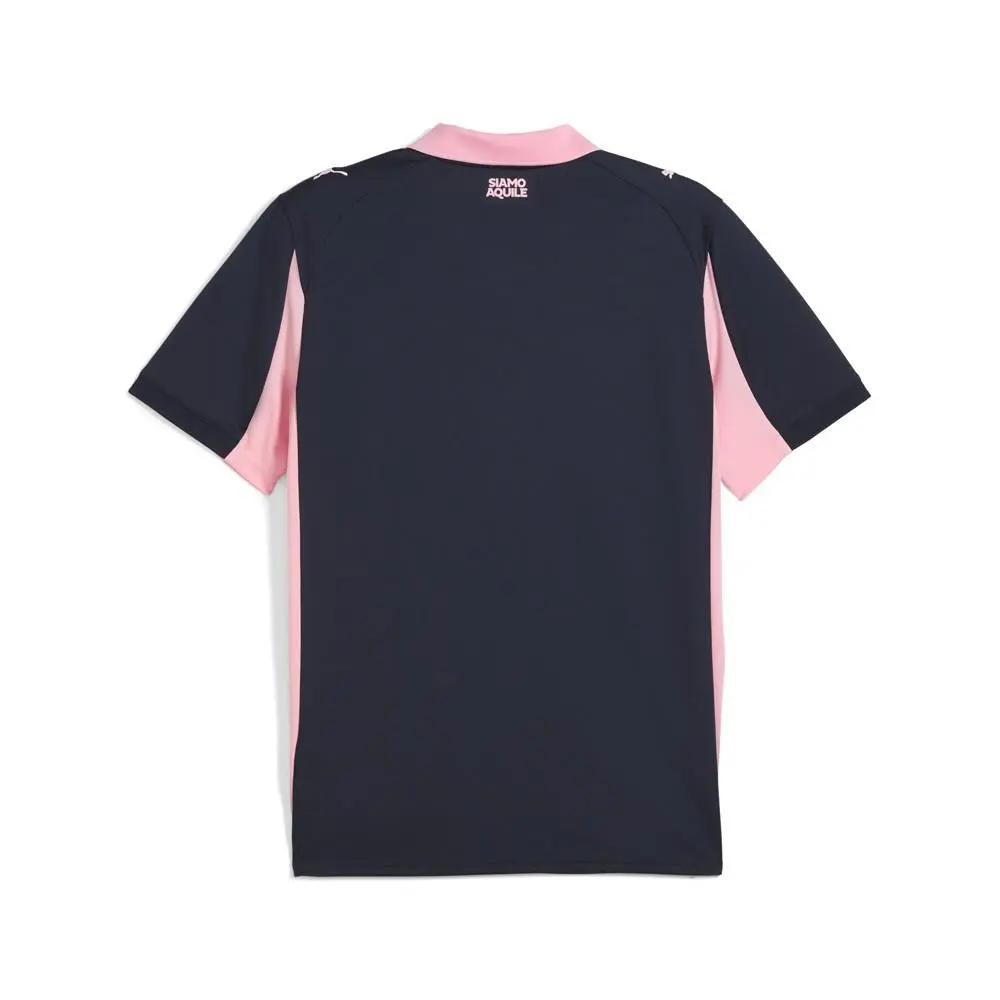 Puma clothing - PUMA Palermo Away Collared Short Sleeve Soccer Jersey - 78285302 - Blue 0