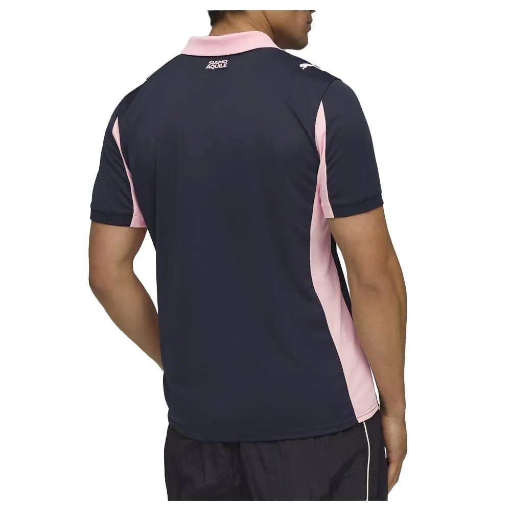 Puma clothing - PUMA Palermo Away Collared Short Sleeve Soccer Jersey - 78285302 - Blue 2