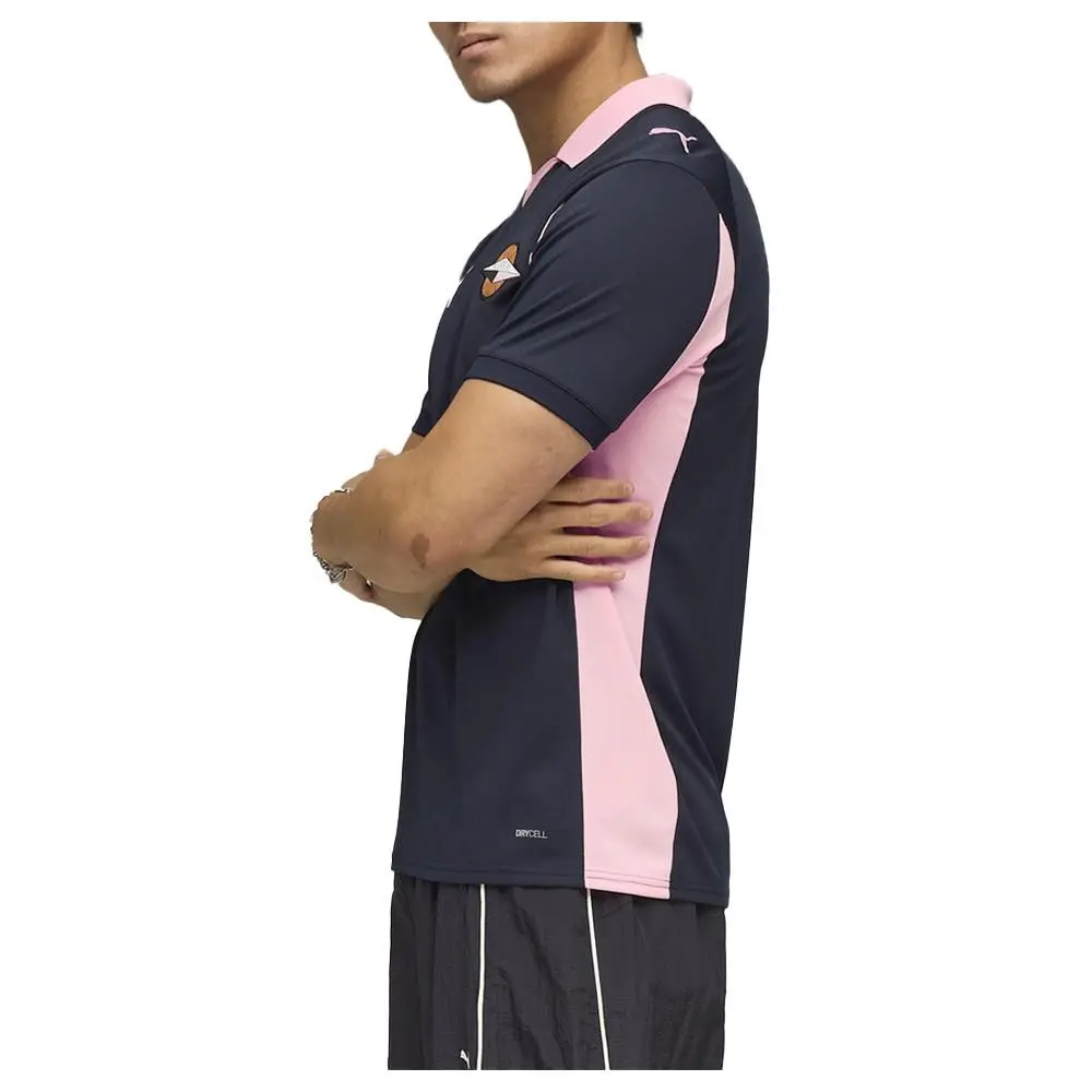Puma clothing - PUMA Palermo Away Collared Short Sleeve Soccer Jersey - 78285302 - Blue 4