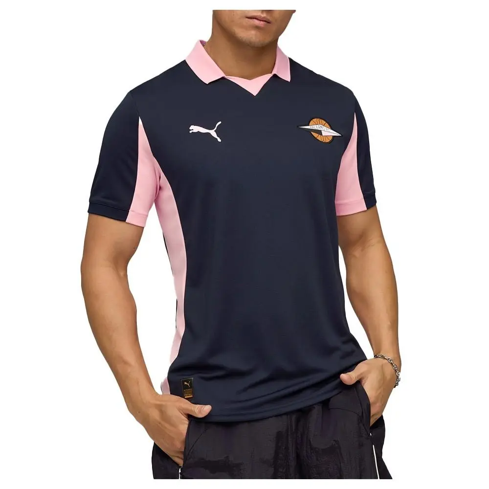 Puma clothing - PUMA Palermo Away Collared Short Sleeve Soccer Jersey - 78285302 - Blue 8