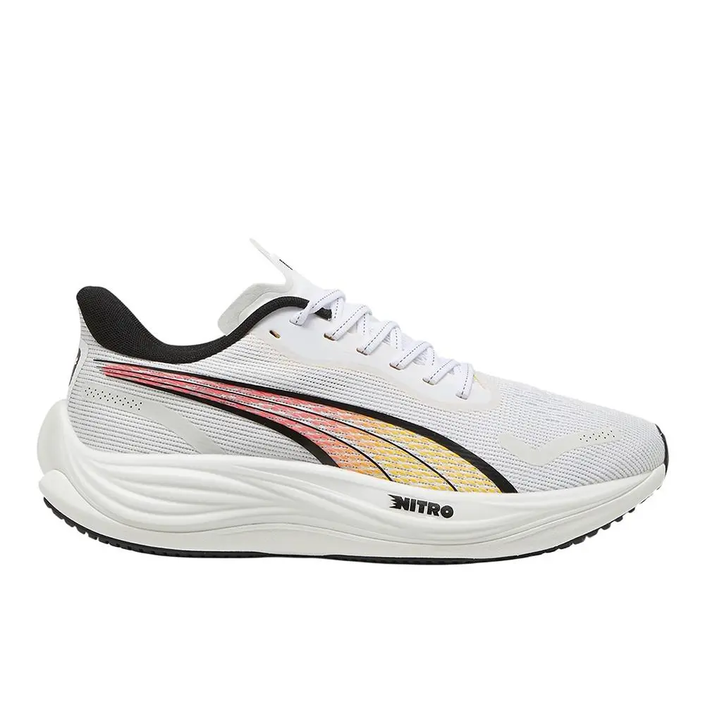 Velocity Nitro 3 Running Mens White Sneakers Athletic Shoes 37774809 by Puma