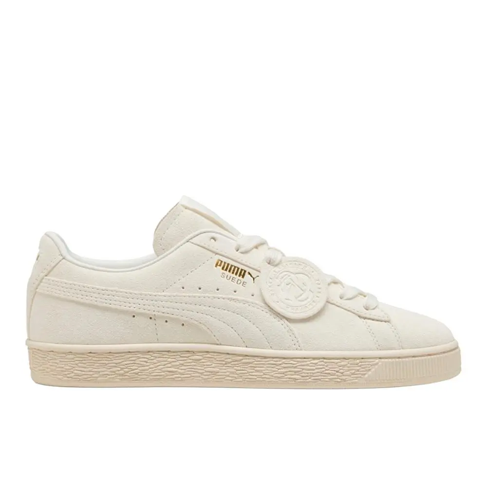 Puma Suede Charles F. Stead Lace Up Mens White Sneakers Casual Shoes 40370101