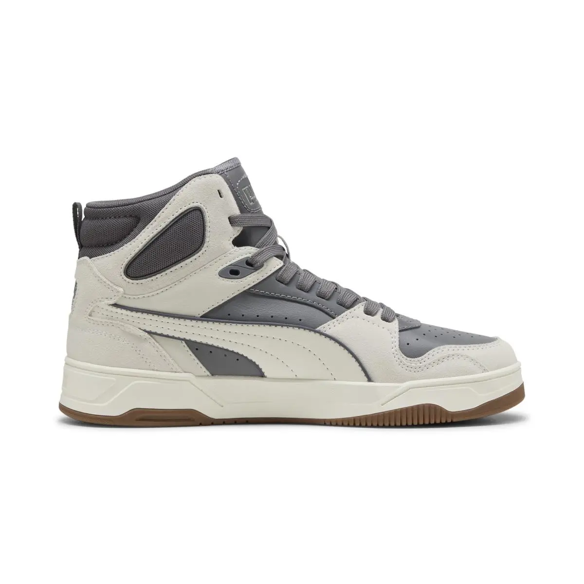 Puma Rbd Break Mid SD 40245201 Mens Gray Leather Lifestyle Sneakers Shoes