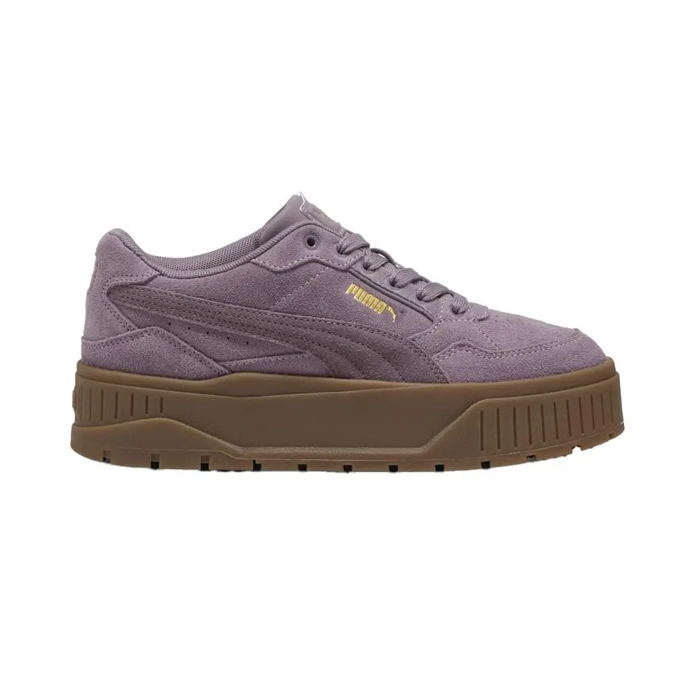 Karmen Ii Idol Suede Lace Up Womens Purple Sneakers Casual Shoes 39746214 by Puma