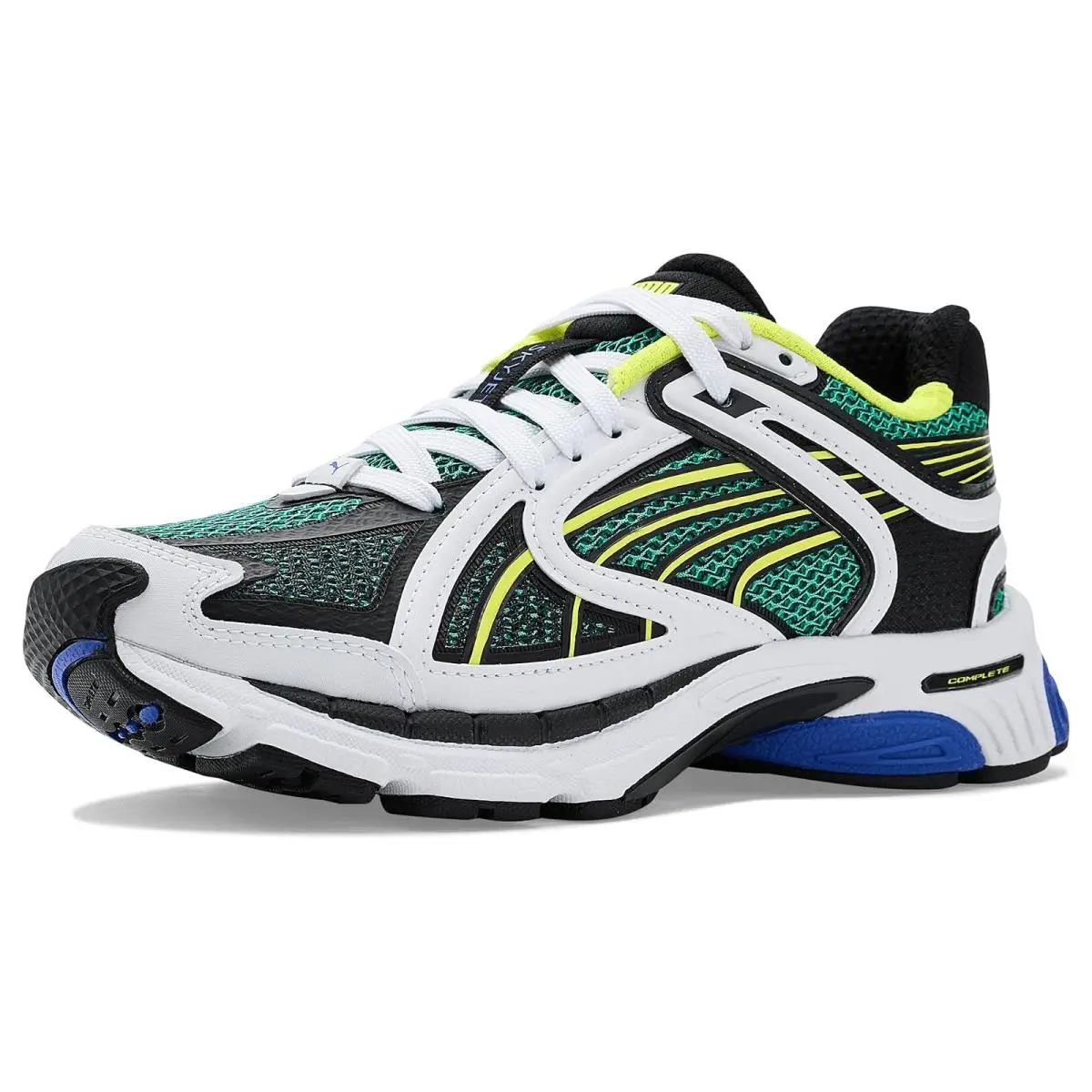 Children Unisex Sneakers Athletic Shoes  Kids Skyjet Shoes Big Kid Vibrant Green/White/Black/Lemon Crush by Puma