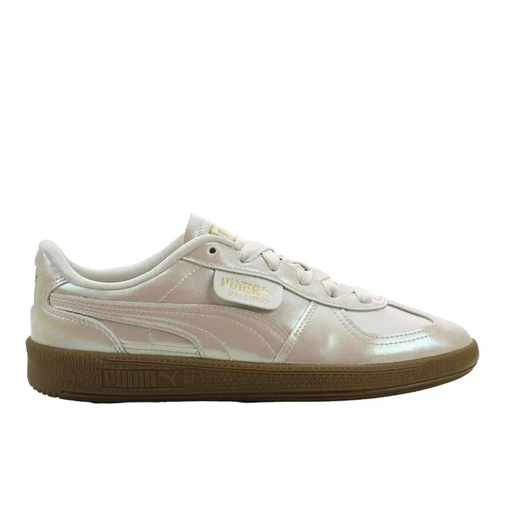Puma Palermo Pearlized Lace Up Sneaker Womens Pink Sneakers Casual Shoes 4063930