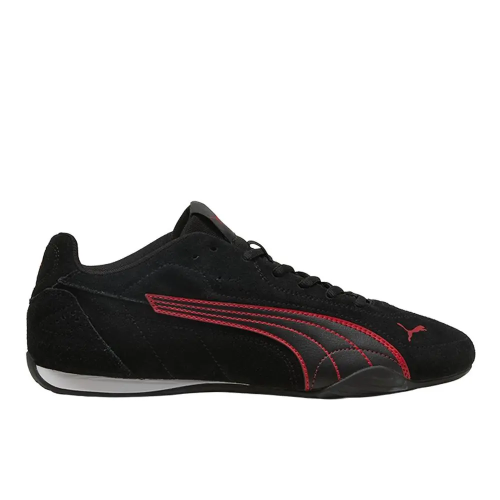 Puma Catch Suede Lace Up Mens Black Sneakers Casual Shoes 40268101
