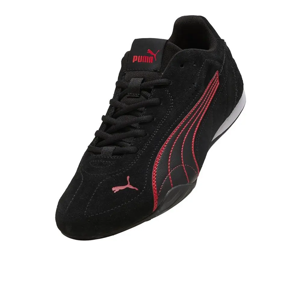 Puma shoes - PUMA Catch Suede Lace Up - 40268101 - Black 4