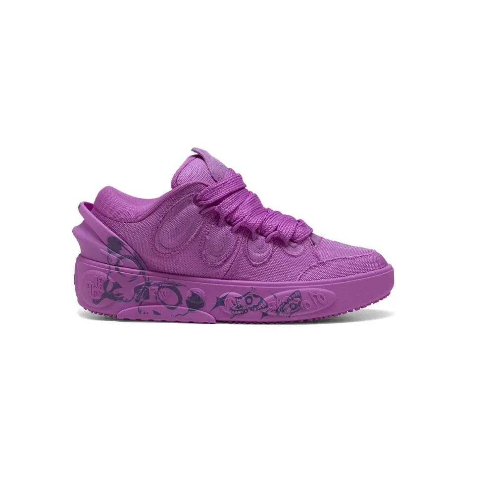 Puma Hoops X Lafrance Butterfly Lace Up Mens Purple Sneakers Casual Shoes 3113