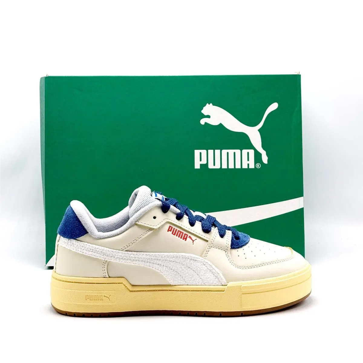 Men  CA Pro `now Then` Snow White / Persian Blue 395663 01 by Puma