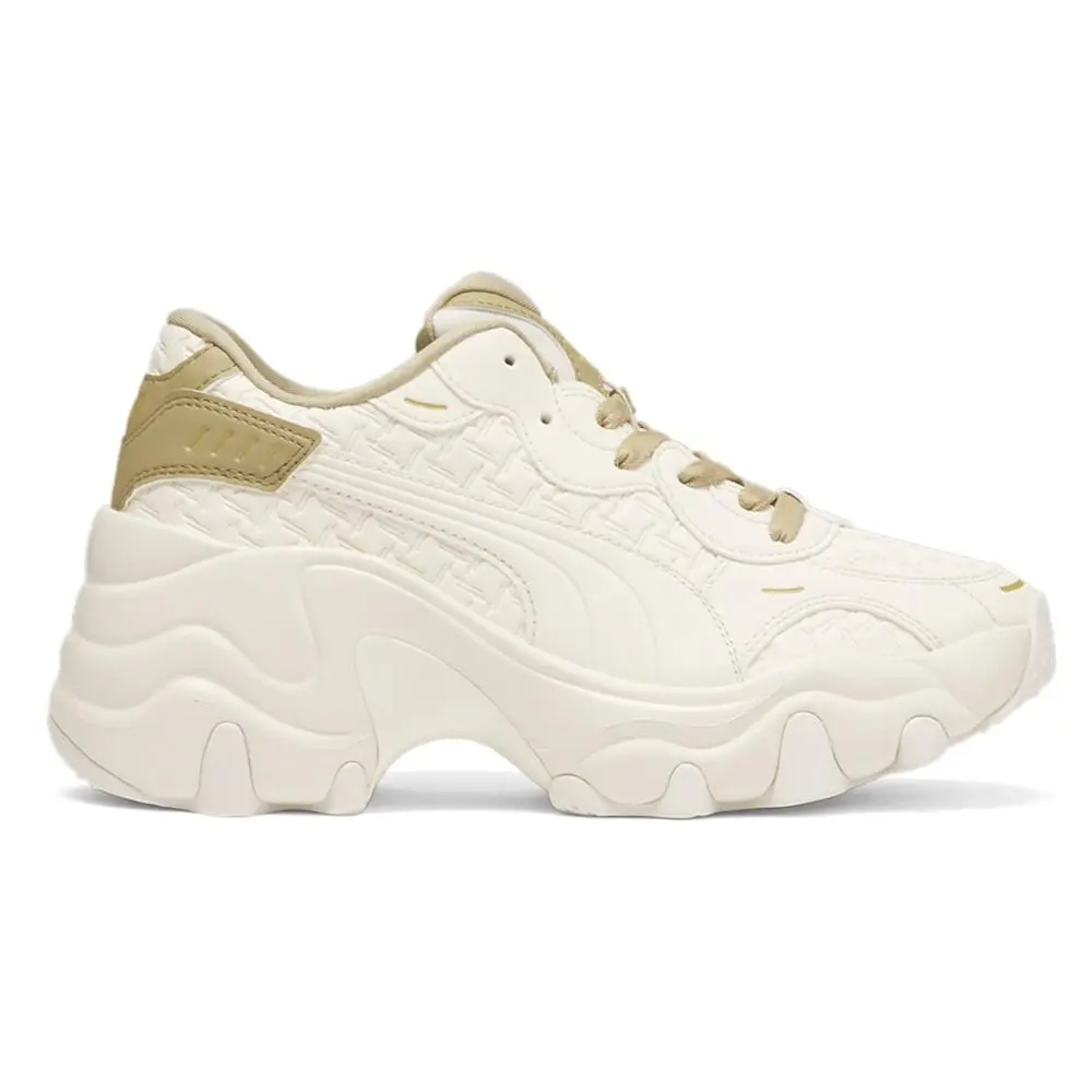 Pulsar Deboss Platform Womens Off White Sneakers Casual Shoes 39644901 by Puma