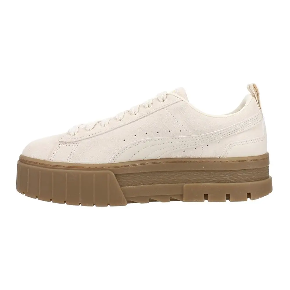 Puma shoes - PUMA Mayze Brushed Suede Platform - 39146102 - Off White 1