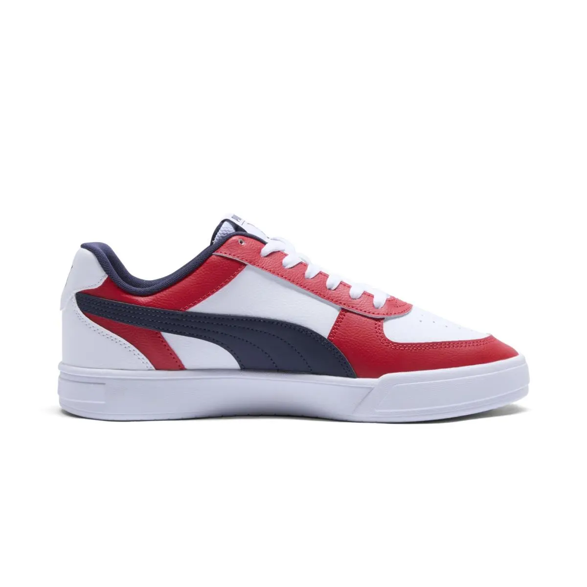 Caven Chivas 39388101 Mens White Leather Lifestyle Sneakers Shoes by Puma