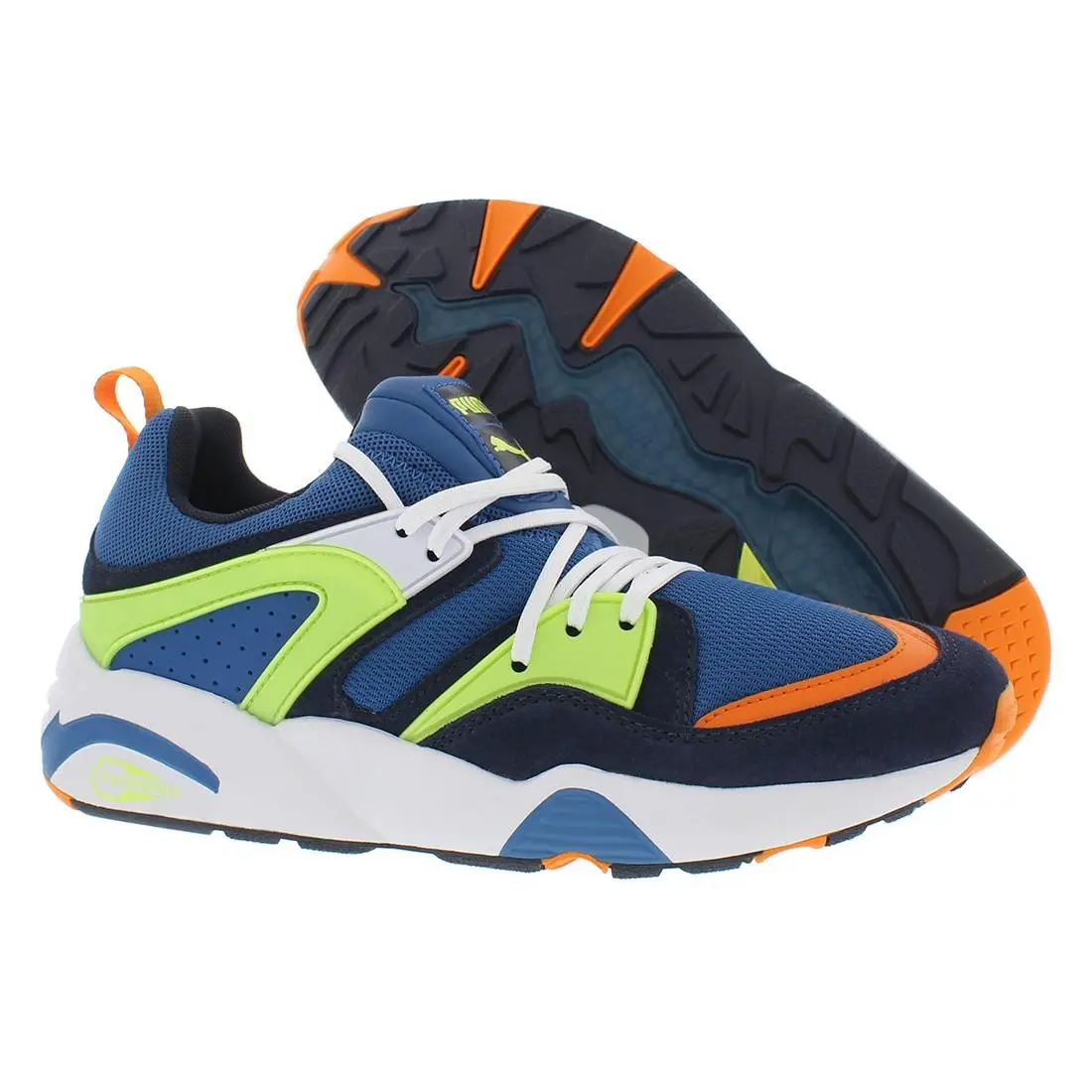 Puma shoes - Lake Blue/Vibrant Orange, Main: Blue 4