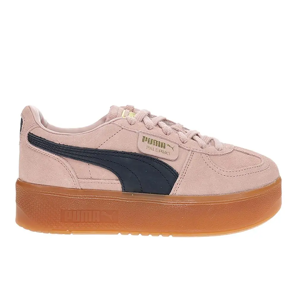Puma Palermo Elevata Lace Up Womens Pink Sneakers Casual Shoes 39934810