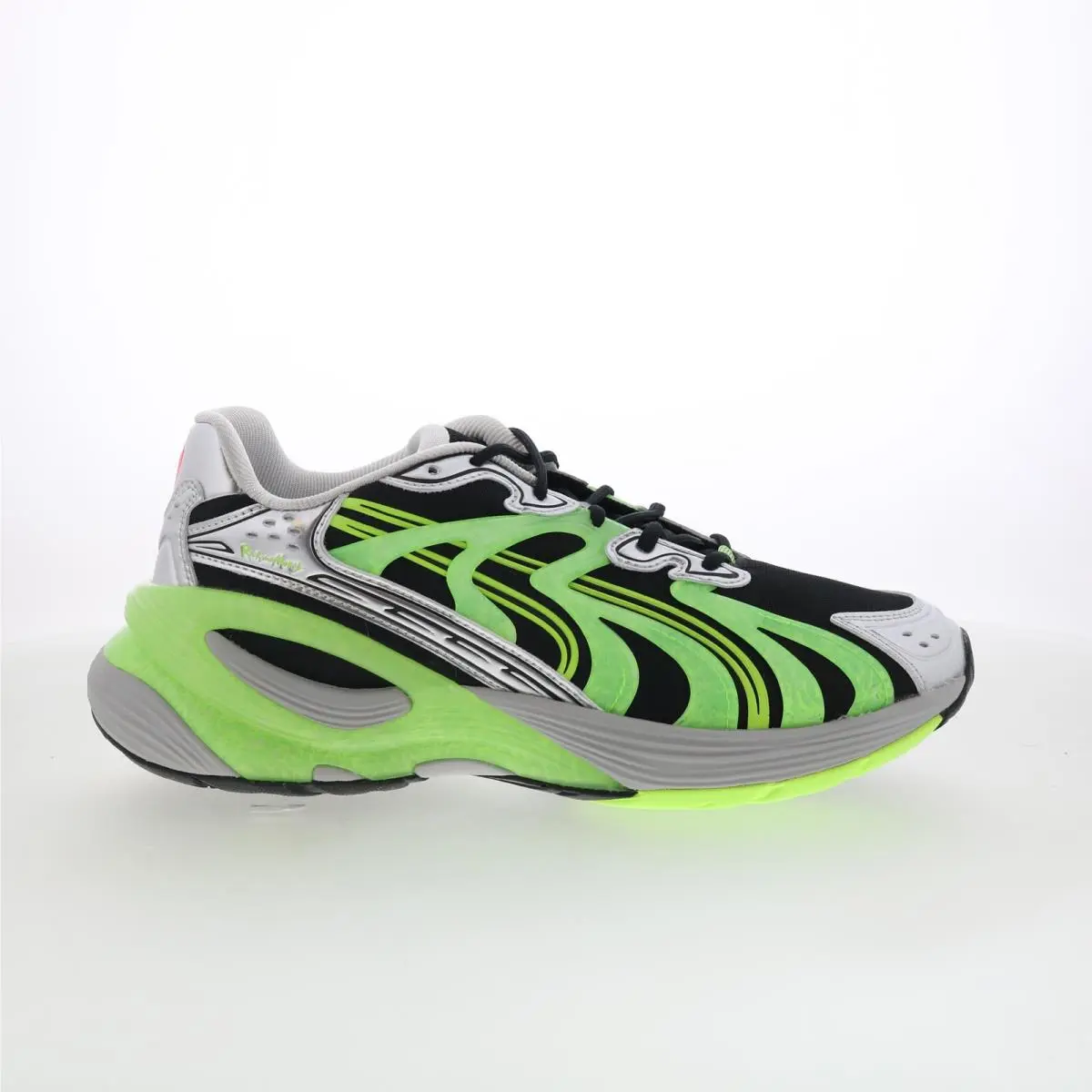 Inverse Rick and Morty 40441401 Mens Green Lifestyle Sneakers Shoes by Puma