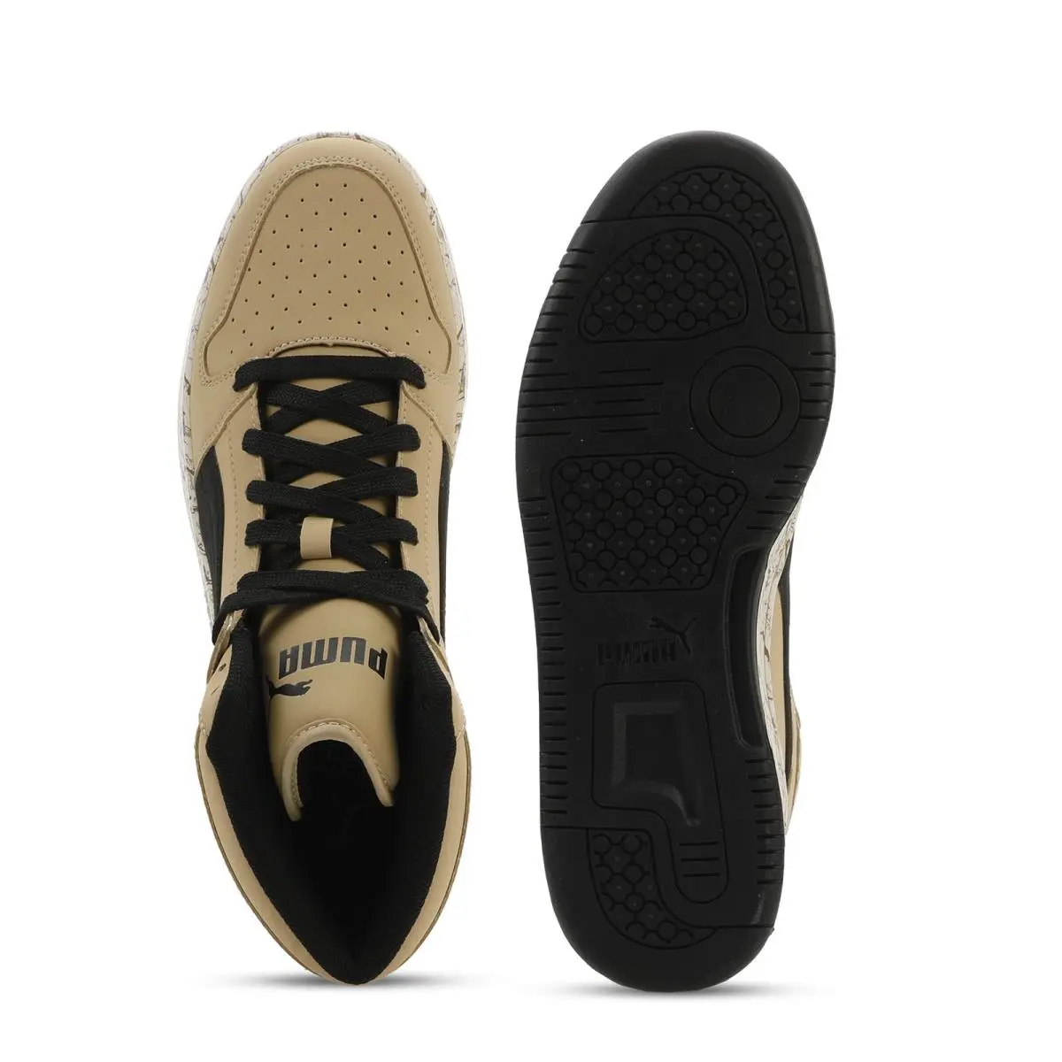 Puma shoes - Puma Puma Rebound Layup NBK Marble 2 - 40655801 - Brown 8