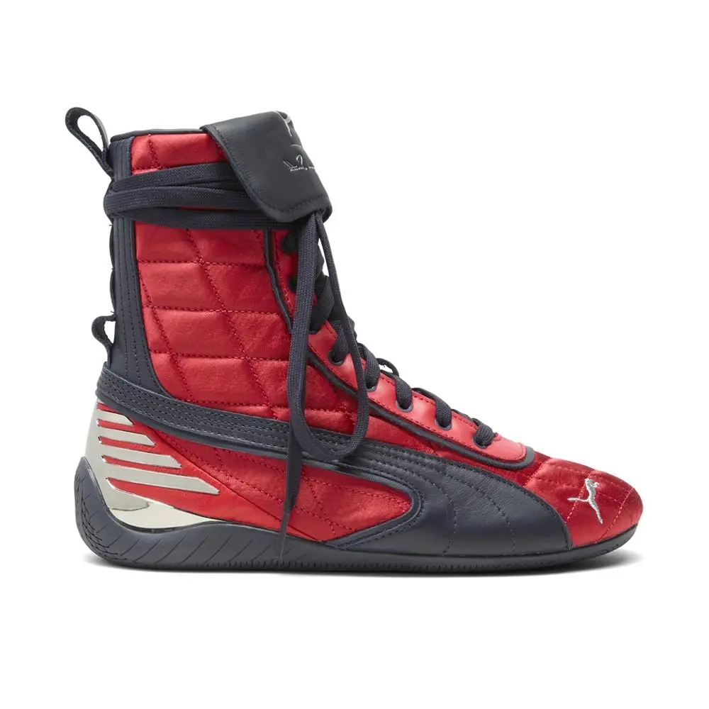 Puma X Laquan Smith Speedcat Mid Lace Up Womens Red Sneakers Casual Shoes 4023