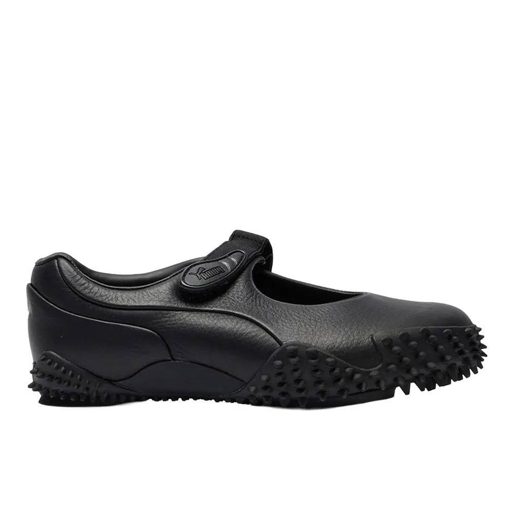 Puma Mostro Fey Leather Slip On Womens Black Sneakers Casual Shoes 40540501 - Black