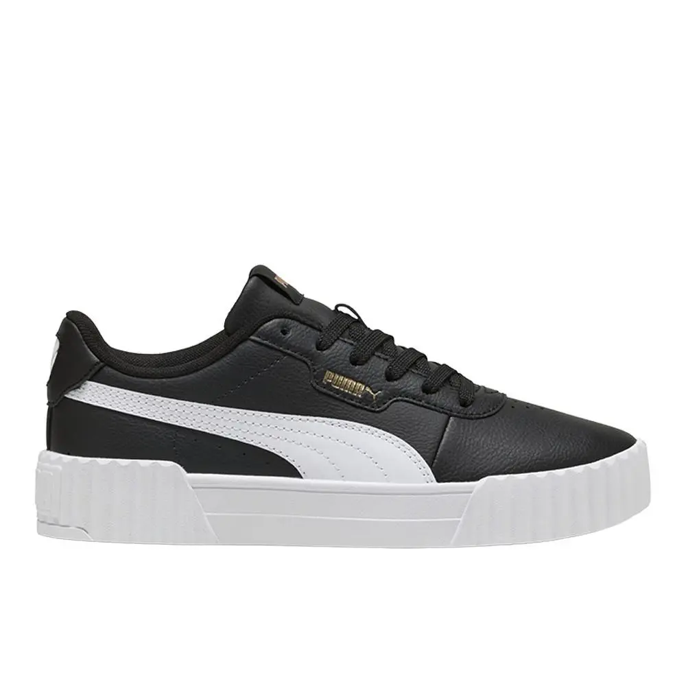 Carina 3.0 Lace Up Womens Black White Sneakers Casual Shoes 40036504 by Puma