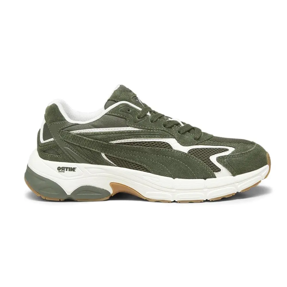 Puma Teveris Nitro Lace Up Mens Green Sneakers Casual Shoes 38877427