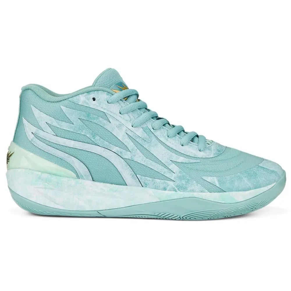 Puma Mb.02 Jade Basketball Mens Blue Sneakers Athletic Shoes 37828401