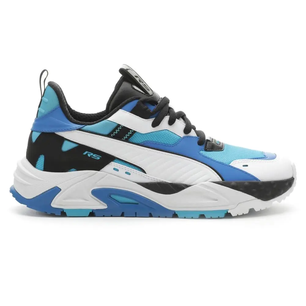 Puma Rs Trck Super Lace Up Mens Blue Sneakers Casual Shoes 39165502