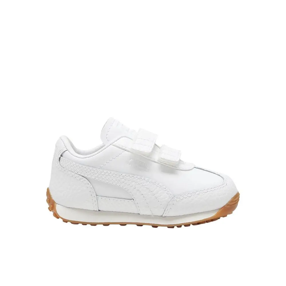 Puma Easy Rider Leather V Slip On Toddler Boys White Sneakers Casual Shoes 3997