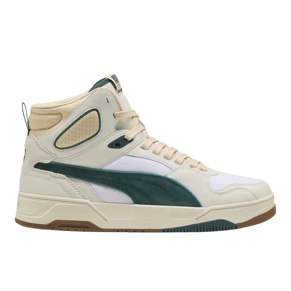 Rebound Break Mid Retro Run Lace Up Mens Green Sneakers Casual Shoes 40251 by Puma