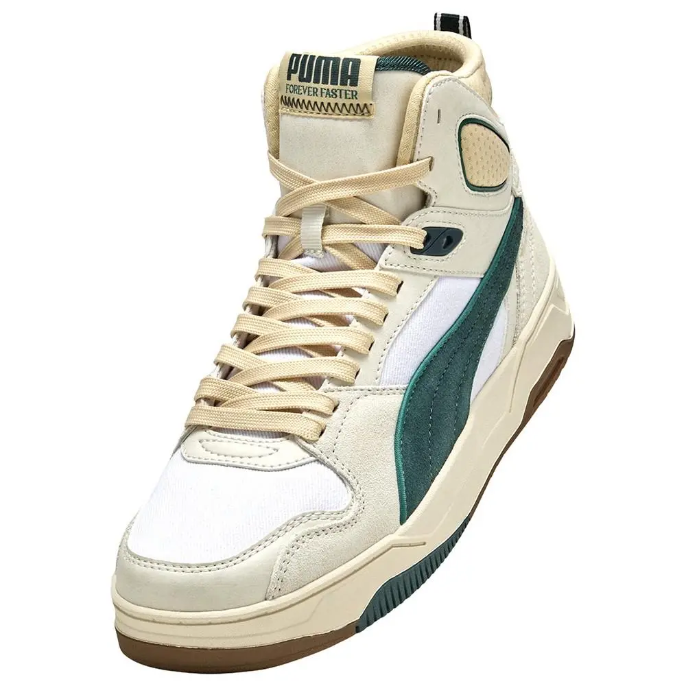 Puma shoes - PUMA Rebound Break Mid Retro Run Lace Up - 40251702 - Green 12