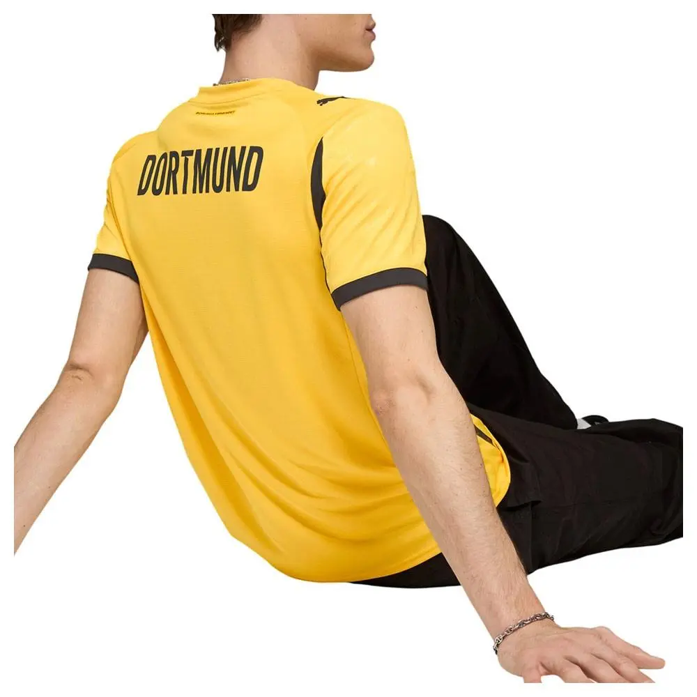 Puma clothing - PUMA Bvb Cup Crew Neck Short Sleeve Soccer Jersey Replica - 78011203 - Yellow 2