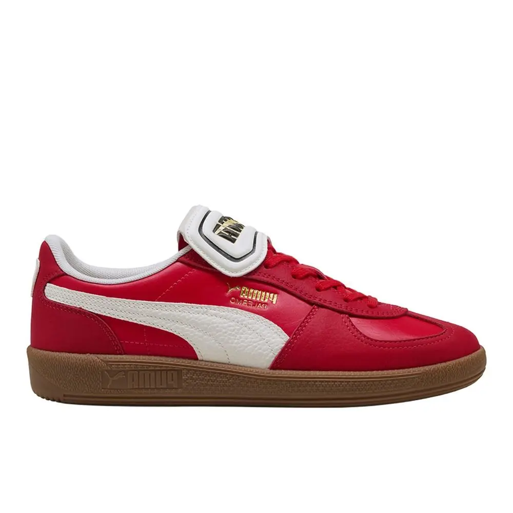 Puma Palermo Premium Lace Up Mens Red Sneakers Casual Shoes 40174403