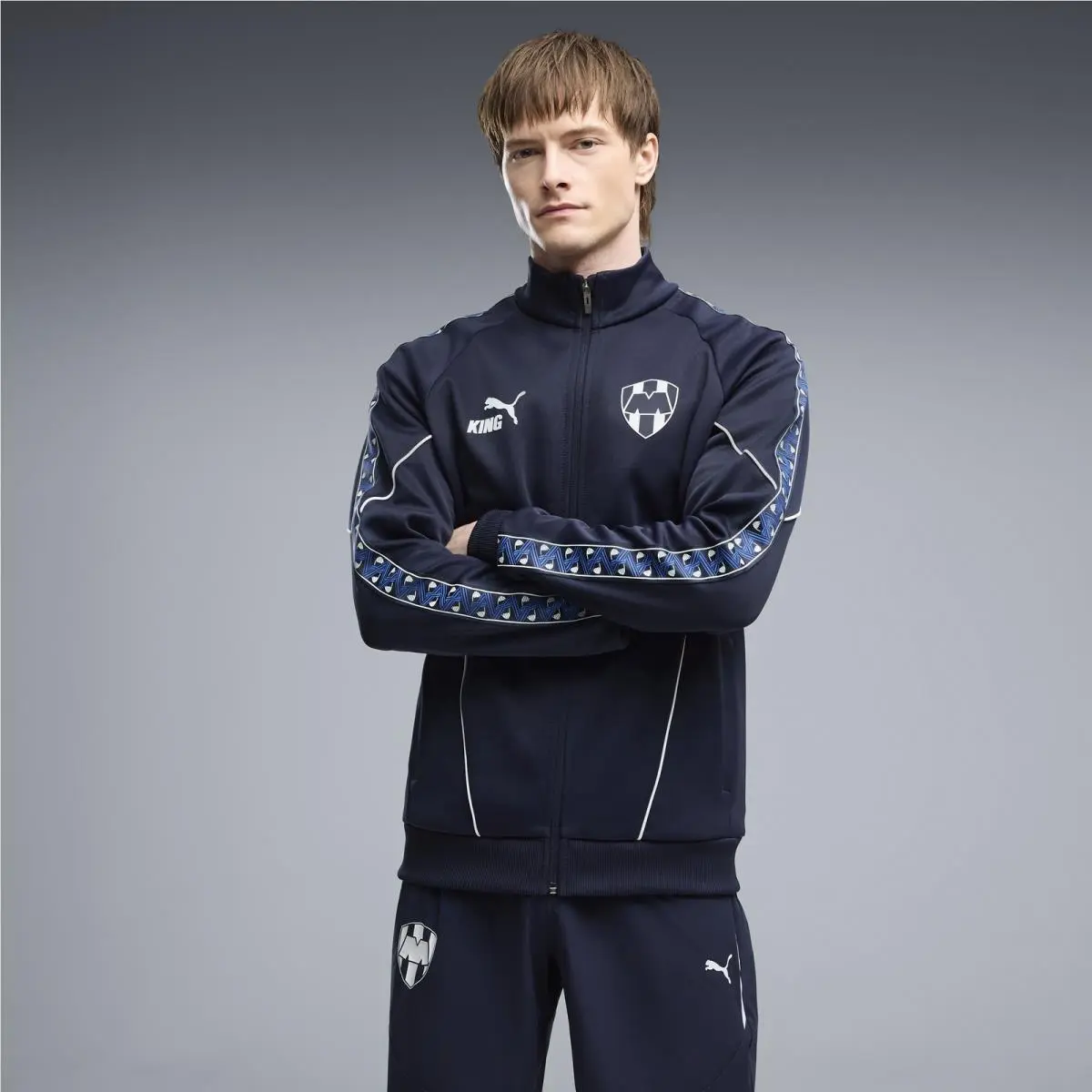 Men`s Puma Navy CF Monterrey King Anthem Drycell Full-zip Jacket