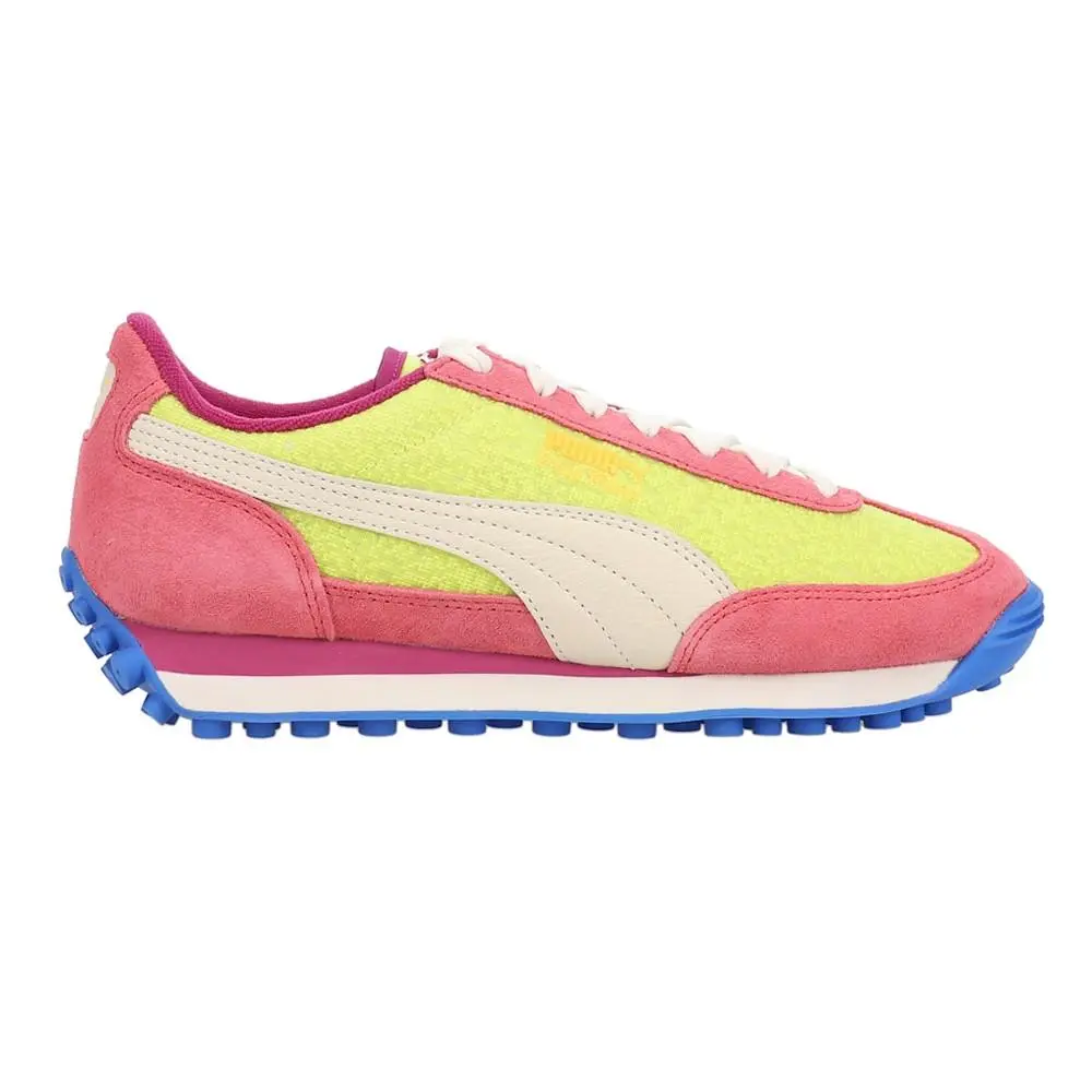 Puma Easy Rider Brights Lace Up Womens Pink Yellow Sneakers Casual Shoes 40108