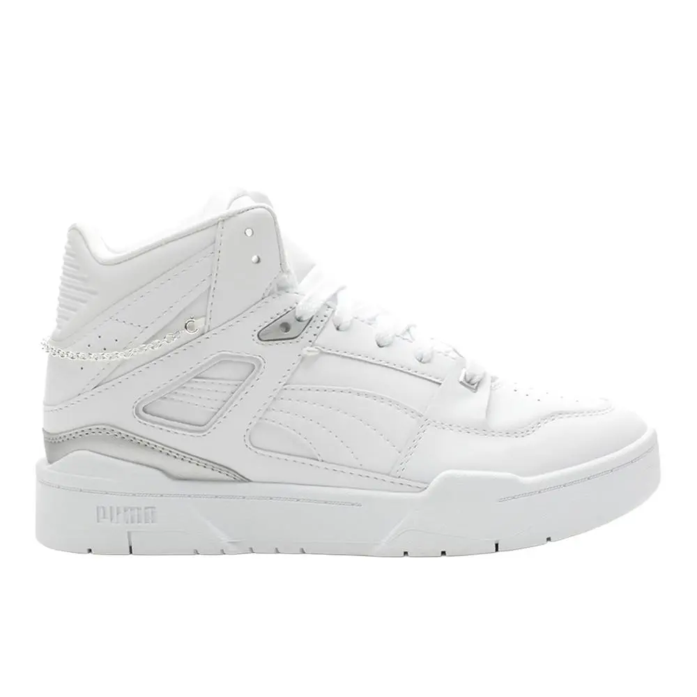 Puma Slipstream Hi Chain Lace Up Womens White Sneakers Casual Shoes 39212401