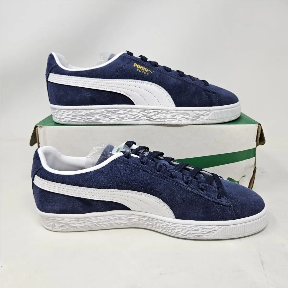Puma shoes - PUMA Suede Classic Lace Up - 399781-03 - Navy - White (UPC: 197670873406) 0