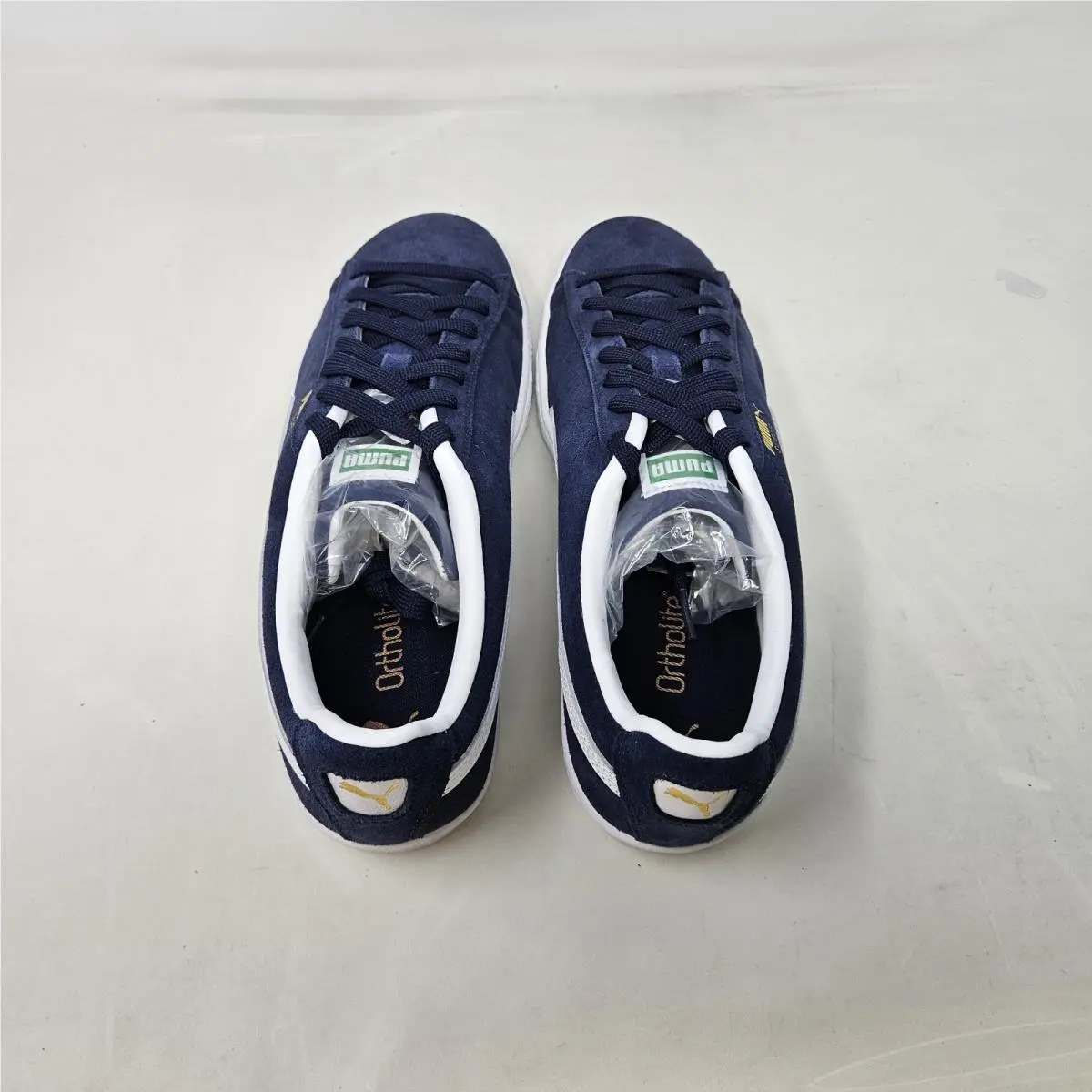 Puma shoes - PUMA Suede Classic Lace Up - 399781-03 - Navy - White (UPC: 197670873406) 4