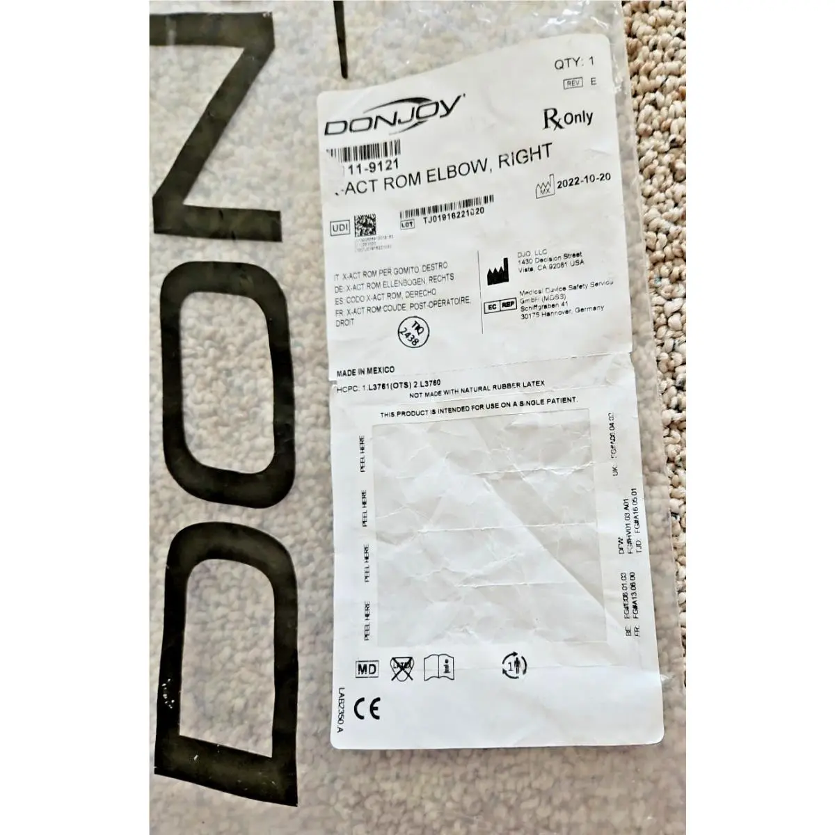 DonJoy  - DONJOY X-Act - Black 4