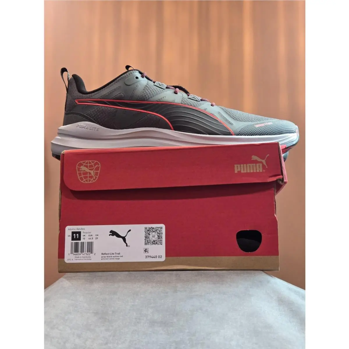 Puma shoes - PUMA Reflect Lite Trail - Reflect Lite Trail - 379440-02 - Gray 6