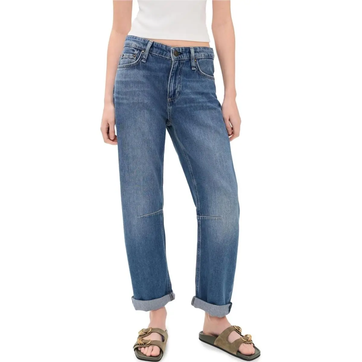 Rag Bone Womens Echo Featherweight Slim Tapered Non Stretch Stevie Jeans