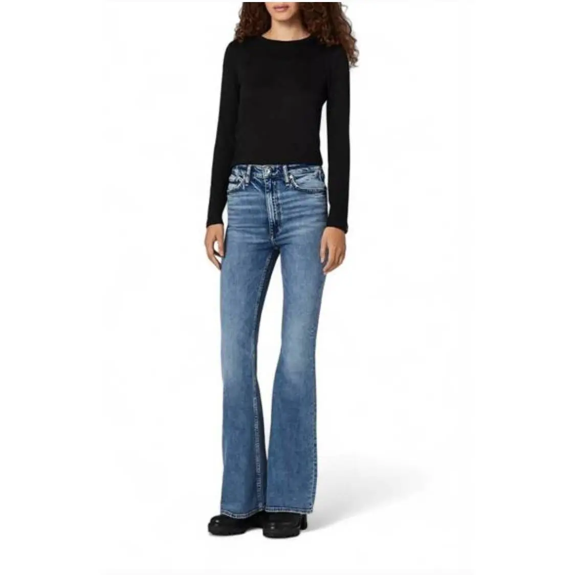 Rag Bone Casey High Rise Flare Jeans Norwalk Wash Size 27 Denim