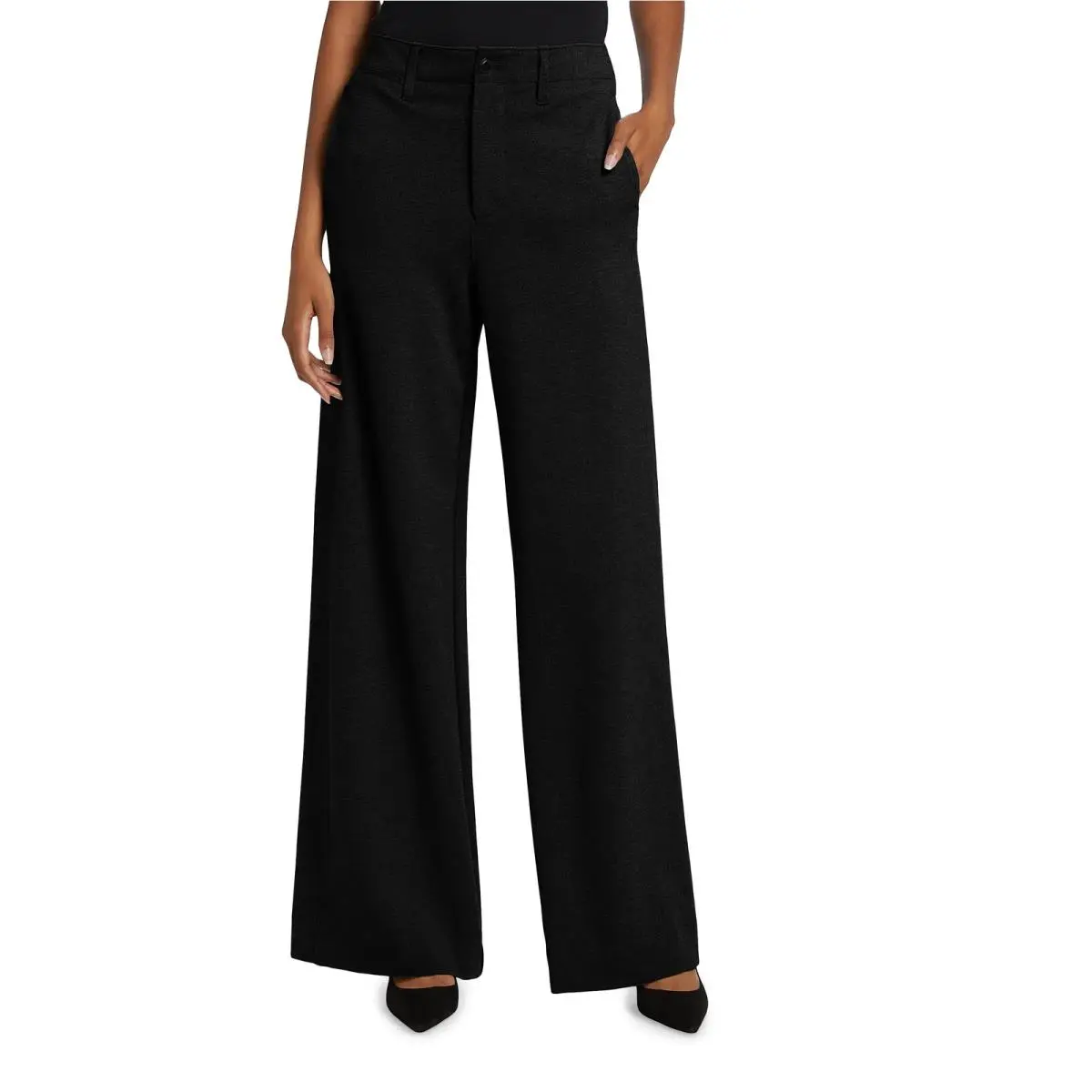 Rag Bone Black Sofie Ponte Knit Wide-leg Pants 8