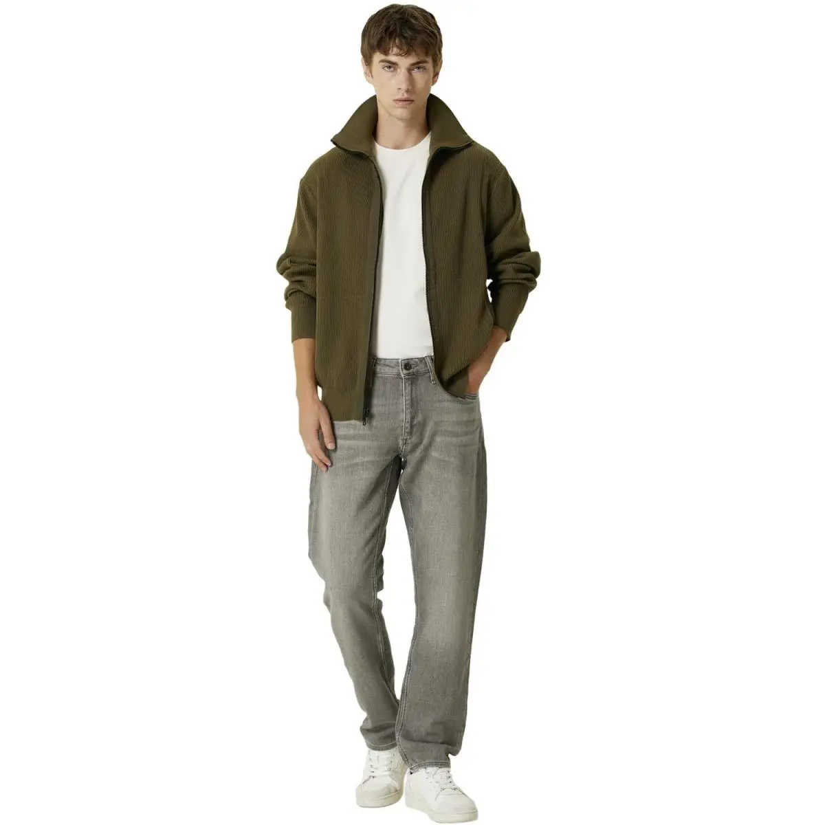 Rag Bone Mens Dexter Andrew Cardigan Sweater Small Forrest Green