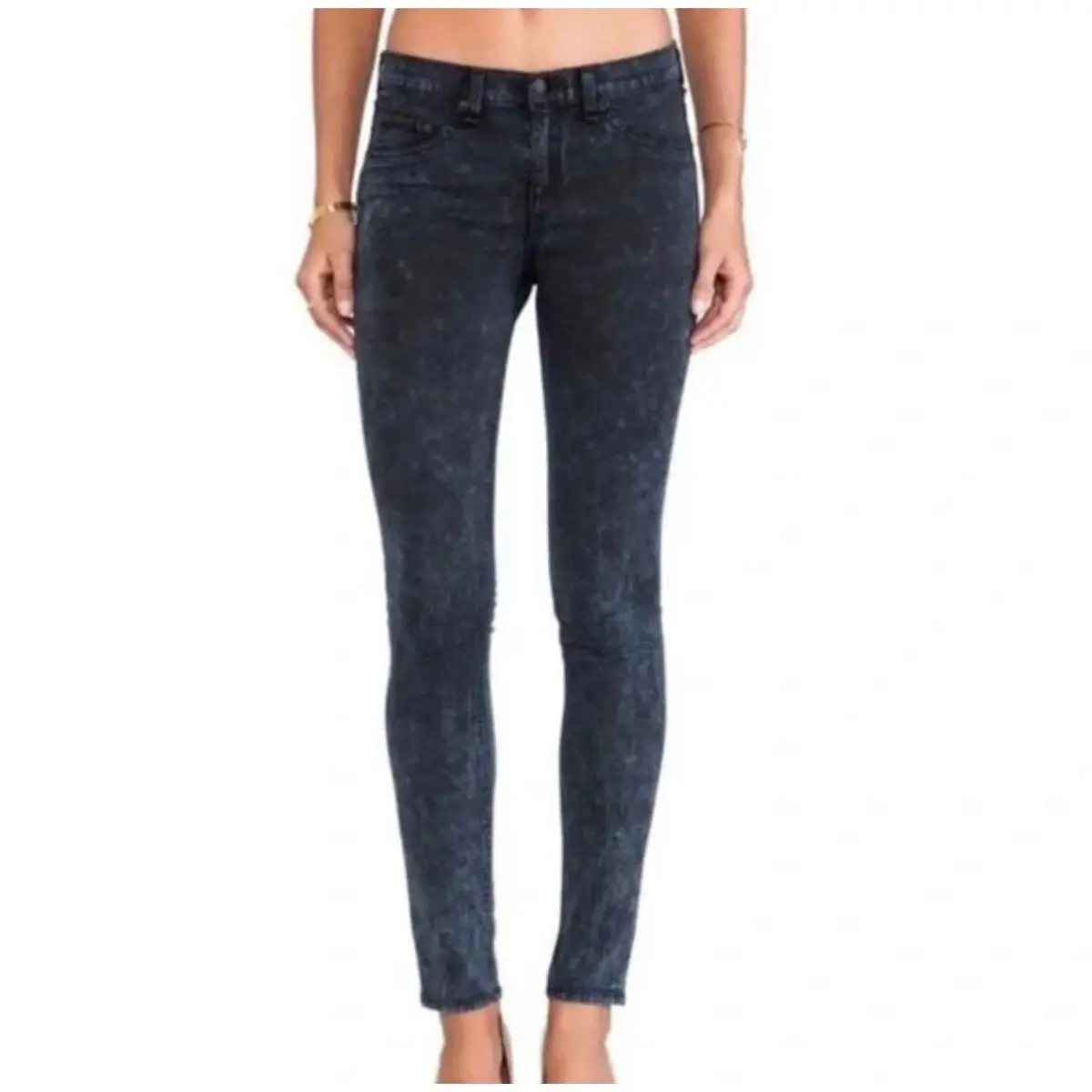 Rag Bone The Legging in Rosebowl Navy Size 24