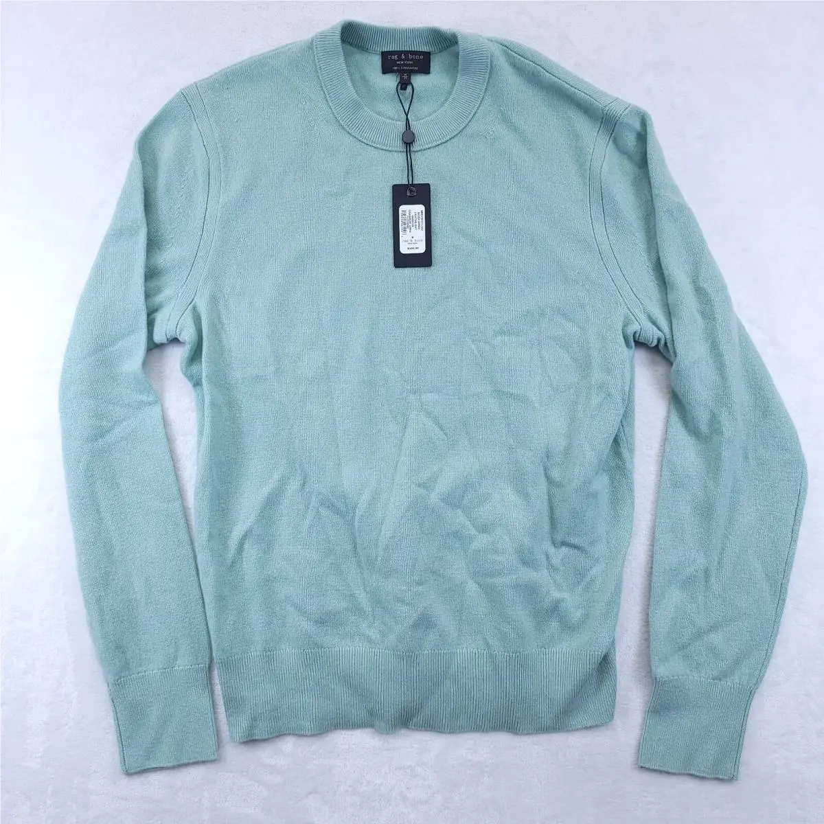 Rag Bone Harding Cashmere Crew Sweater In Rover Green Mens Size M