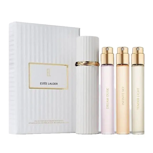 Estee Lauder Luxury Collection 4pc Atomizer Case W/refills 3 Travel Size Sprays